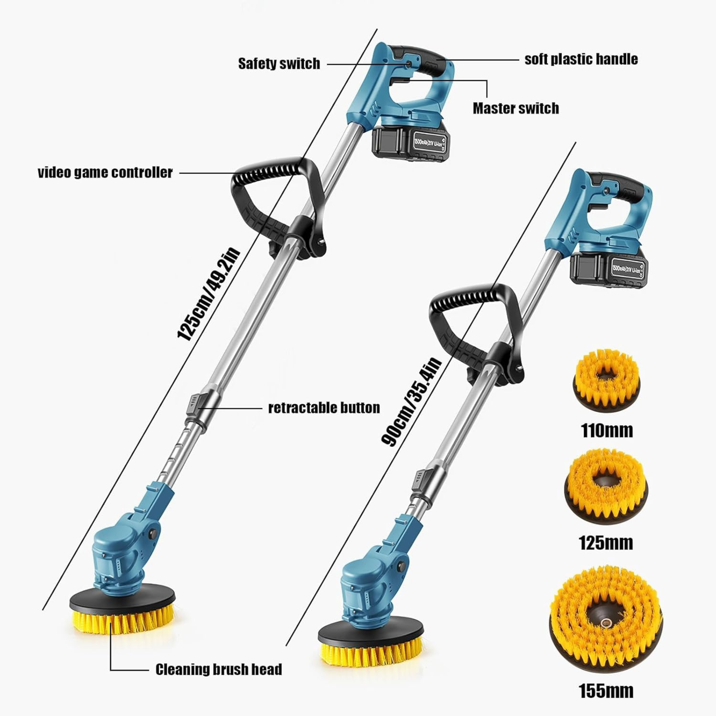 فرشاة تنظيف كهربائية لاسلكية