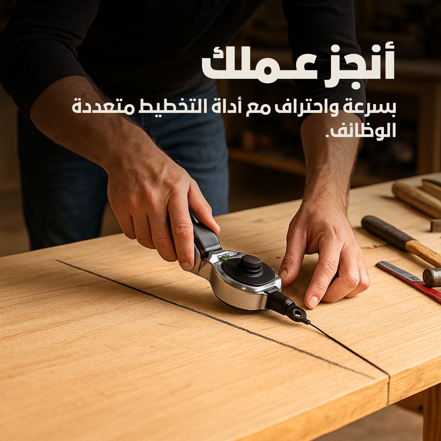 أداة تحديد خطوط احترافية