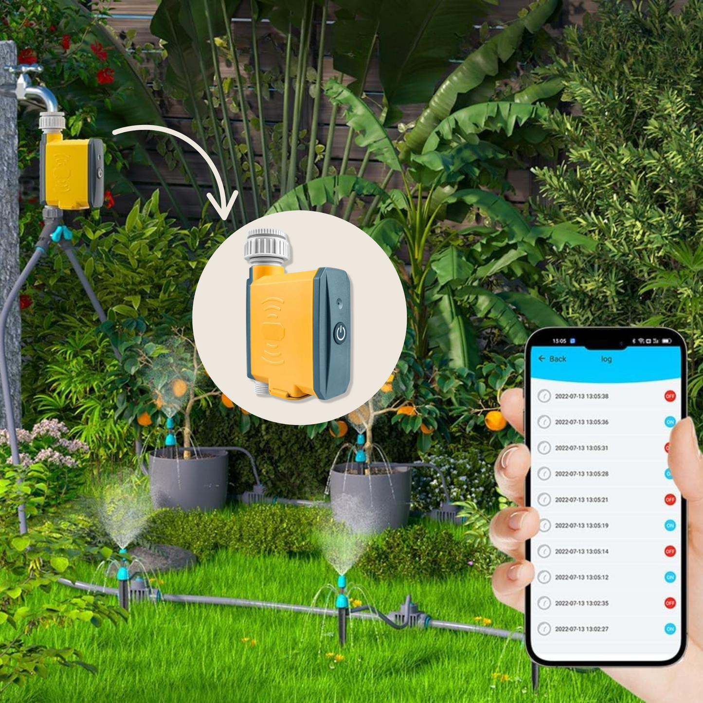 جهاز مؤقت الري الذكي