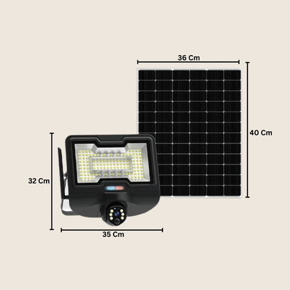 مصباح طاقة شمسية مزود بكاميرا